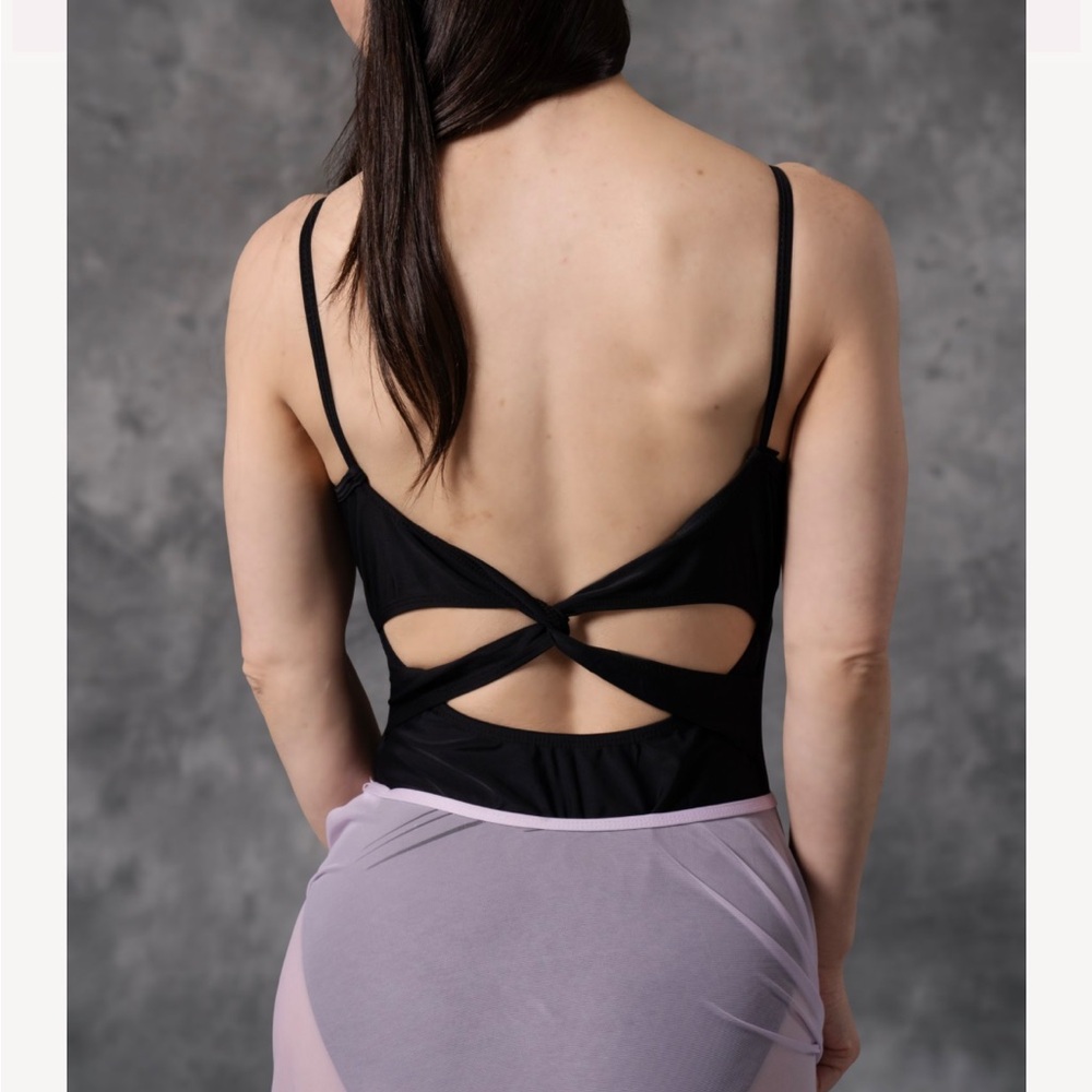 SUPER SALE!! Black Ballet Leotard for Dance Cutout Bodysuit